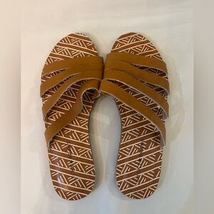 Lucky Brand Anika Strappy Leather Sandal- Size 10